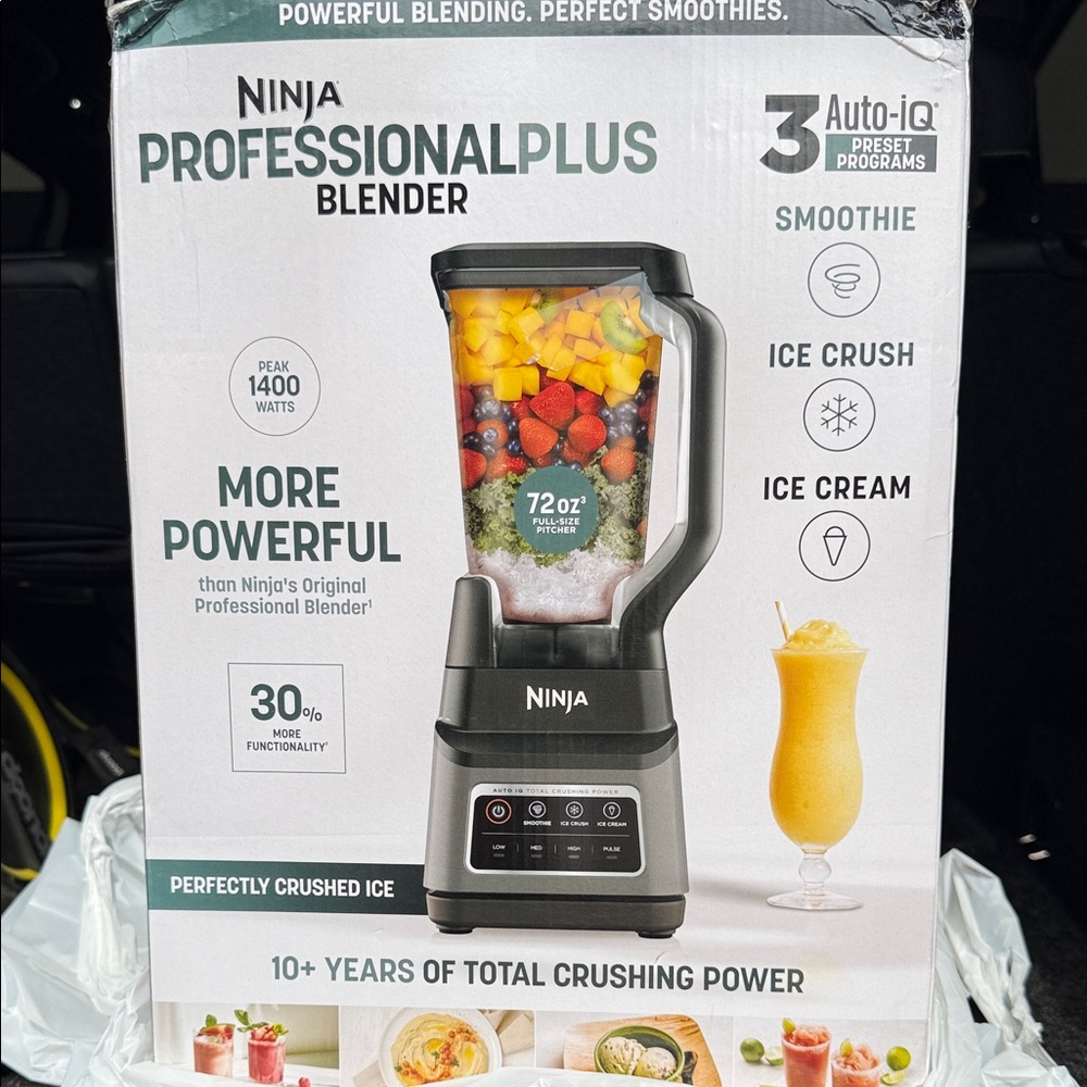 Ninja Professional Plus Blender with Black and Silver Accents